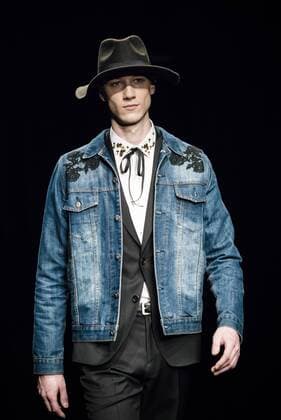 February 1, 2017 - Barcelona, Catalonia, Spain - A model walks the runway at the Antonio Miro fashion show presenting the new Origens collection during 080 Barcelona Fashion Week Barcelona Spain - ZUMAo105 20170201_zap_o105_163 Copyright: xMatthiasxOesterlex