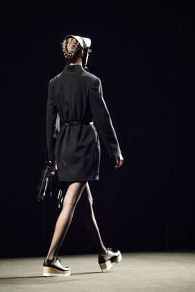 February 1, 2017 - Barcelona, Catalonia, Spain - A model walks the runway at the Antonio Miro fashion show presenting the new Origens collection during 080 Barcelona Fashion Week Barcelona Spain - ZUMAo105 20170201_zap_o105_165 Copyright: xMatthiasxOesterlex