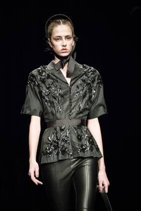 February 1, 2017 - Barcelona, Catalonia, Spain - A model walks the runway at the Antonio Miro fashion show presenting the new Origens collection during 080 Barcelona Fashion Week Barcelona Spain - ZUMAo105 20170201_zap_o105_172 Copyright: xMatthiasxOesterlex