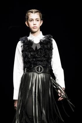 February 1, 2017 - Barcelona, Catalonia, Spain - A model walks the runway at the Antonio Miro fashion show presenting the new Origens collection during 080 Barcelona Fashion Week Barcelona Spain - ZUMAo105 20170201_zap_o105_174 Copyright: xMatthiasxOesterlex