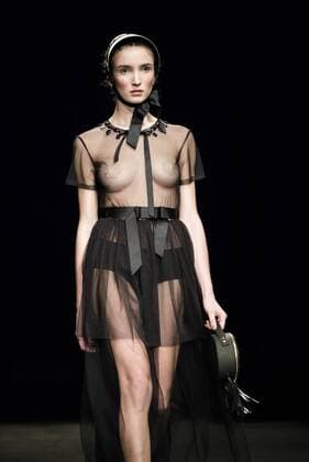 February 1, 2017 - Barcelona, Catalonia, Spain - A model walks the runway at the Antonio Miro fashion show presenting the new Origens collection during 080 Barcelona Fashion Week Barcelona Spain - ZUMAo105 20170201_zap_o105_177 Copyright: xMatthiasxOesterlex