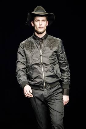 February 1, 2017 - Barcelona, Catalonia, Spain - A model walks the runway at the Antonio Miro fashion show presenting the new Origens collection during 080 Barcelona Fashion Week Barcelona Spain - ZUMAo105 20170201_zap_o105_181 Copyright: xMatthiasxOesterlex