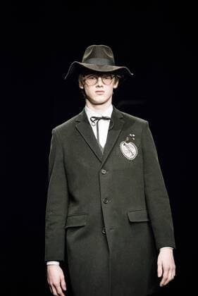 February 1, 2017 - Barcelona, Catalonia, Spain - A model walks the runway at the Antonio Miro fashion show presenting the new Origens collection during 080 Barcelona Fashion Week Barcelona Spain - ZUMAo105 20170201_zap_o105_183 Copyright: xMatthiasxOesterlex