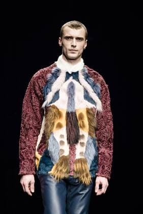 February 1, 2017 - Barcelona, Catalonia, Spain - A model walks the runway at the VM La Siberia fashion show presenting the new Musica collection during 080 Barcelona Fashion Week Barcelona Spain - ZUMAo105 20170201_zap_o105_192 Copyright: xMatthiasxOesterlex