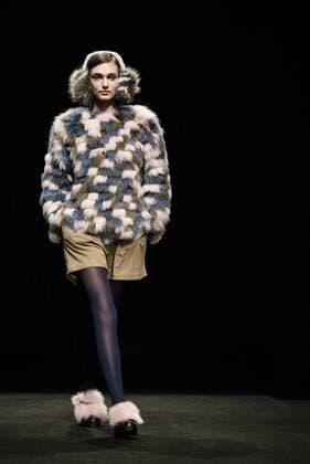 February 1, 2017 - Barcelona, Catalonia, Spain - A model walks the runway at the VM La Siberia fashion show presenting the new Musica collection during 080 Barcelona Fashion Week Barcelona Spain - ZUMAo105 20170201_zap_o105_199 Copyright: xMatthiasxOesterlex