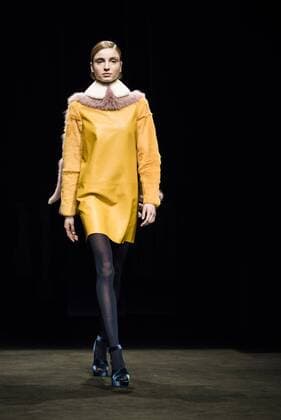 February 1, 2017 - Barcelona, Catalonia, Spain - A model walks the runway at the VM La Siberia fashion show presenting the new Musica collection during 080 Barcelona Fashion Week Barcelona Spain - ZUMAo105 20170201_zap_o105_200 Copyright: xMatthiasxOesterlex