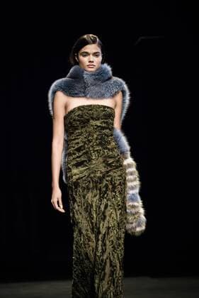 February 1, 2017 - Barcelona, Catalonia, Spain - A model walks the runway at the VM La Siberia fashion show presenting the new Musica collection during 080 Barcelona Fashion Week Barcelona Spain - ZUMAo105 20170201_zap_o105_203 Copyright: xMatthiasxOesterlex