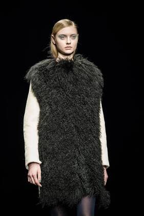 February 1, 2017 - Barcelona, Catalonia, Spain - A model walks the runway at the VM La Siberia fashion show presenting the new Musica collection during 080 Barcelona Fashion Week Barcelona Spain - ZUMAo105 20170201_zap_o105_205 Copyright: xMatthiasxOesterlex
