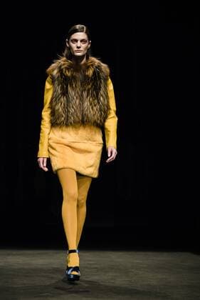February 1, 2017 - Barcelona, Catalonia, Spain - A model walks the runway at the VM La Siberia fashion show presenting the new Musica collection during 080 Barcelona Fashion Week Barcelona Spain - ZUMAo105 20170201_zap_o105_206 Copyright: xMatthiasxOesterlex