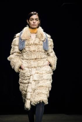 February 1, 2017 - Barcelona, Catalonia, Spain - A model walks the runway at the VM La Siberia fashion show presenting the new Musica collection during 080 Barcelona Fashion Week Barcelona Spain - ZUMAo105 20170201_zap_o105_210 Copyright: xMatthiasxOesterlex