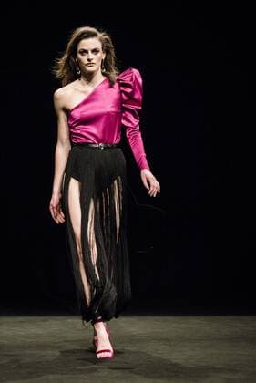 February 1, 2017 - Barcelona, Catalonia, Spain - A model walks the runway at the ZE Garcia fashion show presenting the new Dualismo collection during 080 Barcelona Fashion Week Barcelona Spain - ZUMAo105 20170201_zap_o105_233 Copyright: xMatthiasxOesterlex