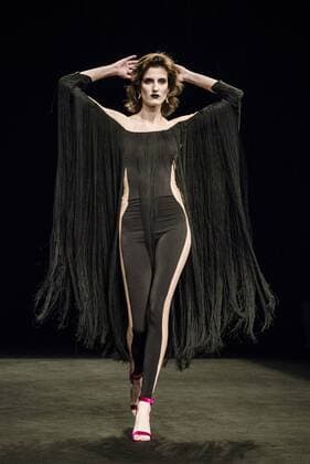 February 1, 2017 - Barcelona, Catalonia, Spain - A model walks the runway at the ZE Garcia fashion show presenting the new Dualismo collection during 080 Barcelona Fashion Week Barcelona Spain - ZUMAo105 20170201_zap_o105_247 Copyright: xMatthiasxOesterlex