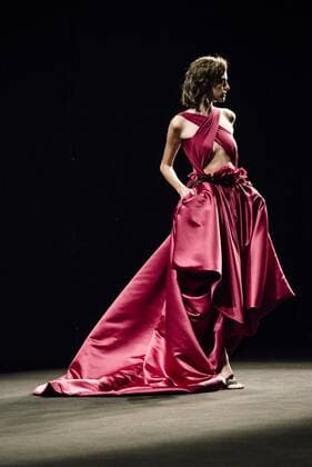 February 1, 2017 - Barcelona, Catalonia, Spain - A model walks the runway at the ZE Garcia fashion show presenting the new Dualismo collection during 080 Barcelona Fashion Week Barcelona Spain - ZUMAo105 20170201_zap_o105_262 Copyright: xMatthiasxOesterlex