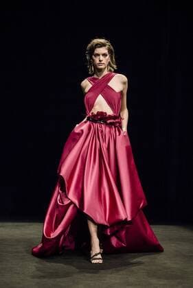 February 1, 2017 - Barcelona, Catalonia, Spain - A model walks the runway at the ZE Garcia fashion show presenting the new Dualismo collection during 080 Barcelona Fashion Week Barcelona Spain - ZUMAo105 20170201_zap_o105_263 Copyright: xMatthiasxOesterlex