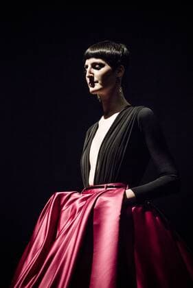 February 1, 2017 - Barcelona, Catalonia, Spain - A model walks the runway at the ZE Garcia fashion show presenting the new Dualismo collection during 080 Barcelona Fashion Week Barcelona Spain - ZUMAo105 20170201_zap_o105_280 Copyright: xMatthiasxOesterlex