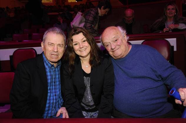 Günther Sigl mit Ehefrau und Vater 2. Winterpremiere Circus Krone Kronebau Manege Muenchen 01.02..2017