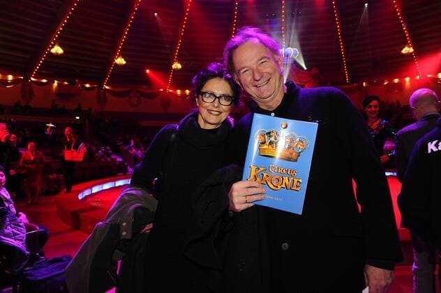 Michael Lerchenberg mit Ehefrau Eva 2. Winterpremiere Circus Krone Kronebau Manege Muenchen 01.02..2017