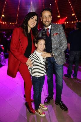 Alexander-Klaus Stecher mit Ehefrau Judith Williams und Tochter 2. Winterpremiere Circus Krone Kronebau Manege Muenchen 01.02..2017