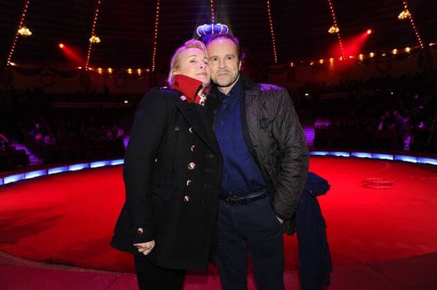 Jan Niklas mit Ehefrau 2. Winterpremiere Circus Krone Kronebau Manege Muenchen 01.02..2017