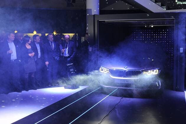 Die neue 5.er BMW Limousine Exclusive Premiere des neuen BMW 540i Limousine im BMW Haus am Kurfuestendamm in Berlin am 01.02.2017