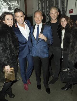 USA: The Blue Jacket Fashion Show Omar Sharif Jr, Carson Kressley, Michael Theys attends the blue jacket fashon show in support for prostate cancer awarness during New York Fashion week at Pier 59  LevxRadin