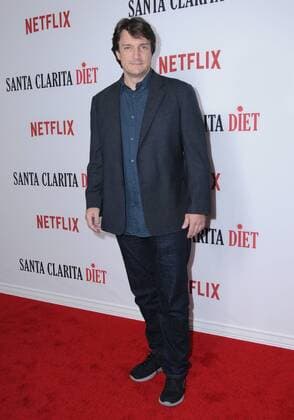 February 1, 2017 - Hollywood, CA, United States - 01 February 2017 - Hollywood, California - Nathan Fillion. Premiere Of Netflix s Santa Clarita Diet held at ArcLight Cinemas Cinerama Dome. Photo Credit: AdMedia Hollywood United States - ZUMAa123 20170201_zaa_a123_072 Copyright: xBirdiexThompsonx