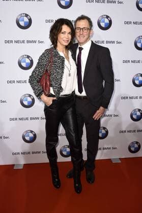 Gerit Kling mit Partner Wolfram Becker bei der exklusiven BMW 5er Premiere im BMW Haus am Kurfürstendamm. Berlin, 01.02.2017 Foto:xF.xKernx xFuturexImage