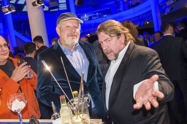 Axel Milberg und Armin Rohde bei der exklusiven BMW 5er Premiere im BMW Haus am Kurfürstendamm. Berlin, 01.02.2017 Foto:xK.xWernerx xFuturexImage