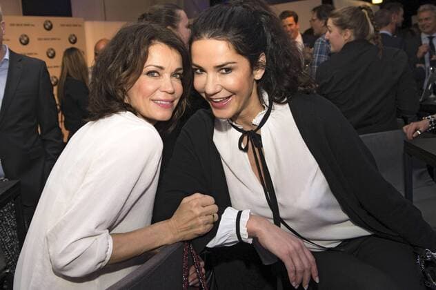 Gerit Kling und Mariella Ahrens bei der exklusiven BMW 5er Premiere im BMW Haus am Kurfürstendamm. Berlin, 01.02.2017 Foto:xK.xWernerx xFuturexImage