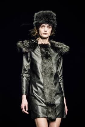 February 2, 2017 - Barcelona, Catalonia, Spain - A model walks the runway at the Aubergin fashion show presenting the new Est. collection during 080 Barcelona Fashion Week Barcelona Spain - ZUMAo105 20170202_zap_o105_024 Copyright: xMatthiasxOesterlex