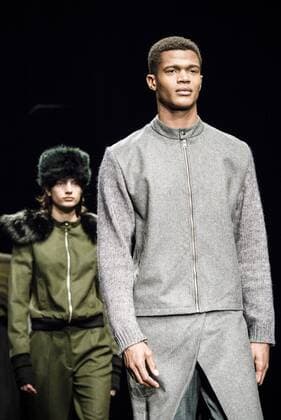 February 2, 2017 - Barcelona, Catalonia, Spain - A model walks the runway at the Aubergin fashion show presenting the new Est. collection during 080 Barcelona Fashion Week Barcelona Spain - ZUMAo105 20170202_zap_o105_029 Copyright: xMatthiasxOesterlex