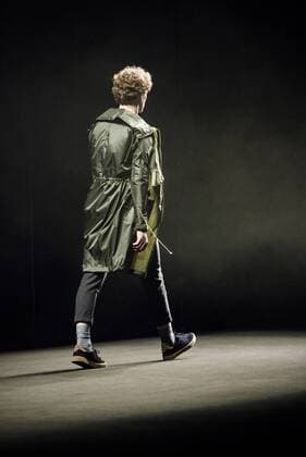 February 2, 2017 - Barcelona, Catalonia, Spain - A model walks the runway at the Daniel Rosa fashion show presenting the new Isolation collection during 080 Barcelona Fashion Week Barcelona Spain - ZUMAo105 20170202_zap_o105_031 Copyright: xMatthiasxOesterlex