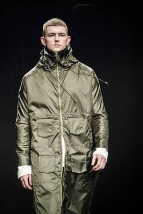 February 2, 2017 - Barcelona, Catalonia, Spain - A model walks the runway at the Daniel Rosa fashion show presenting the new Isolation collection during 080 Barcelona Fashion Week Barcelona Spain - ZUMAo105 20170202_zap_o105_044 Copyright: xMatthiasxOesterlex