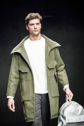February 2, 2017 - Barcelona, Catalonia, Spain - A model walks the runway at the Daniel Rosa fashion show presenting the new Isolation collection during 080 Barcelona Fashion Week Barcelona Spain - ZUMAo105 20170202_zap_o105_045 Copyright: xMatthiasxOesterlex