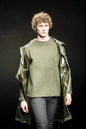 February 2, 2017 - Barcelona, Catalonia, Spain - A model walks the runway at the Daniel Rosa fashion show presenting the new Isolation collection during 080 Barcelona Fashion Week Barcelona Spain - ZUMAo105 20170202_zap_o105_034 Copyright: xMatthiasxOesterlex