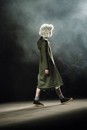 February 2, 2017 - Barcelona, Catalonia, Spain - A model walks the runway at the Daniel Rosa fashion show presenting the new Isolation collection during 080 Barcelona Fashion Week Barcelona Spain - ZUMAo105 20170202_zap_o105_046 Copyright: xMatthiasxOesterlex
