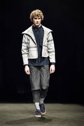 February 2, 2017 - Barcelona, Catalonia, Spain - A model walks the runway at the Daniel Rosa fashion show presenting the new Isolation collection during 080 Barcelona Fashion Week Barcelona Spain - ZUMAo105 20170202_zap_o105_054 Copyright: xMatthiasxOesterlex