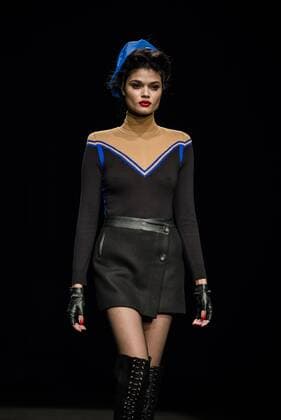 080 Barcelona Fashion Week - Miscellaneous Modenschau February 2, 2017 - Barcelona, Catalonia, Spain - A model walks the runway at the Wom & Now fashion show presenting the new Miscellaneous collection during 080 Barcelona Fashion Week Barcelona Spain - ZUMAo105 20170202_zap_o105_109 Copyright: xMatthiasxOesterlex