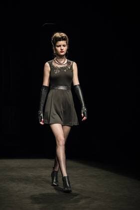080 Barcelona Fashion Week - Miscellaneous Modenschau February 2, 2017 - Barcelona, Catalonia, Spain - A model walks the runway at the Wom & Now fashion show presenting the new Miscellaneous collection during 080 Barcelona Fashion Week Barcelona Spain - ZUMAo105 20170202_zap_o105_114 Copyright: xMatthiasxOesterlex