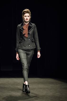 080 Barcelona Fashion Week - Miscellaneous Modenschau February 2, 2017 - Barcelona, Catalonia, Spain - A model walks the runway at the Wom & Now fashion show presenting the new Miscellaneous collection during 080 Barcelona Fashion Week Barcelona Spain - ZUMAo105 20170202_zap_o105_117 Copyright: xMatthiasxOesterlex