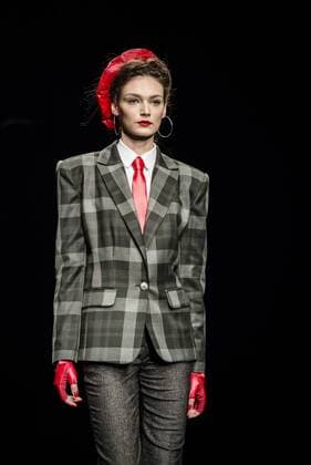 080 Barcelona Fashion Week - Miscellaneous Modenschau February 2, 2017 - Barcelona, Catalonia, Spain - A model walks the runway at the Wom & Now fashion show presenting the new Miscellaneous collection during 080 Barcelona Fashion Week Barcelona Spain - ZUMAo105 20170202_zap_o105_124 Copyright: xMatthiasxOesterlex