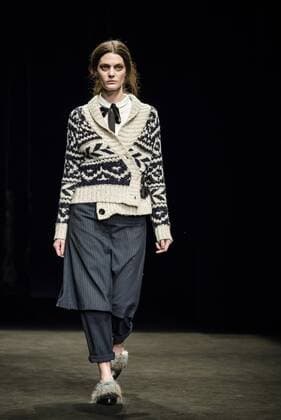 February 2, 2017 - Barcelona, Catalonia, Spain - A model walks the runway at the Yerse fashion show presenting the new togetherness collection during 080 Barcelona Fashion Week Barcelona Spain - ZUMAo105 20170202_zap_o105_145 Copyright: xMatthiasxOesterlex