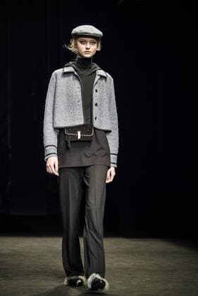 February 2, 2017 - Barcelona, Catalonia, Spain - A model walks the runway at the Yerse fashion show presenting the new togetherness collection during 080 Barcelona Fashion Week Barcelona Spain - ZUMAo105 20170202_zap_o105_148 Copyright: xMatthiasxOesterlex