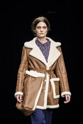 February 2, 2017 - Barcelona, Catalonia, Spain - A model walks the runway at the Yerse fashion show presenting the new togetherness collection during 080 Barcelona Fashion Week Barcelona Spain - ZUMAo105 20170202_zap_o105_161 Copyright: xMatthiasxOesterlex