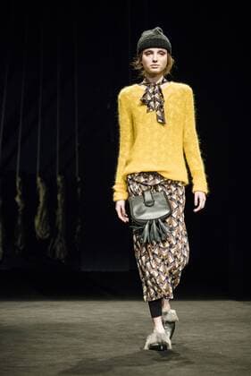 February 2, 2017 - Barcelona, Catalonia, Spain - A model walks the runway at the Yerse fashion show presenting the new togetherness collection during 080 Barcelona Fashion Week Barcelona Spain - ZUMAo105 20170202_zap_o105_162 Copyright: xMatthiasxOesterlex