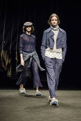 February 2, 2017 - Barcelona, Catalonia, Spain - Models walk the runway at the Yerse fashion show presenting the new togetherness collection during 080 Barcelona Fashion Week Barcelona Spain - ZUMAo105 20170202_zap_o105_175 Copyright: xMatthiasxOesterlex