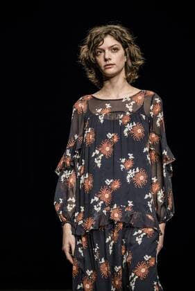080 Barcelona Fashion Week - Lebor Gabala Modenschau February 2, 2017 - Barcelona, Catalonia, Spain - A model walks the runway at the Lebor Gabala fashion show presenting the new Autumn Winter 2017 collection during 080 Barcelona Fashion Week Barcelona Spain - ZUMAo105 20170202_zap_o105_190 Copyright: xMatthiasxOesterlex