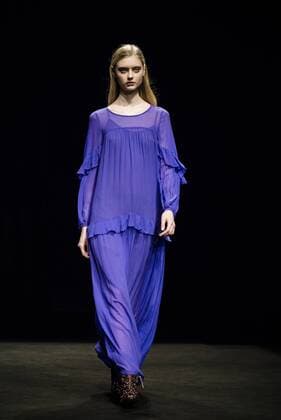 080 Barcelona Fashion Week - Lebor Gabala Modenschau February 2, 2017 - Barcelona, Catalonia, Spain - A model walks the runway at the Lebor Gabala fashion show presenting the new Autumn Winter 2017 collection during 080 Barcelona Fashion Week Barcelona Spain - ZUMAo105 20170202_zap_o105_205 Copyright: xMatthiasxOesterlex