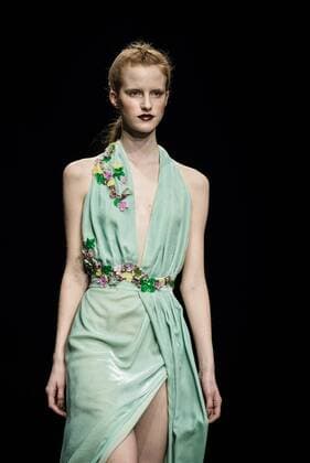 080 Barcelona Fashion Week - Justicia Ruano Modenschau February 2, 2017 - Barcelona, Catalonia, Spain - A model walks the runway at the Justicia Ruano fashion show presenting the new Hedonism collection during 080 Barcelona Fashion Week Barcelona Spain - ZUMAo105 20170202_zap_o105_232 Copyright: xMatthiasxOesterlex
