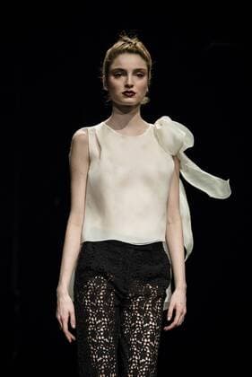 080 Barcelona Fashion Week - Justicia Ruano Modenschau February 2, 2017 - Barcelona, Catalonia, Spain - A model walks the runway at the Justicia Ruano fashion show presenting the new Hedonism collection during 080 Barcelona Fashion Week Barcelona Spain - ZUMAo105 20170202_zap_o105_240 Copyright: xMatthiasxOesterlex